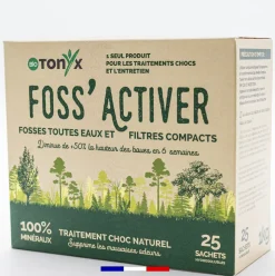 Biotonyx - new activateur biologique foss’activer - entretien ou traitement choc naturel 6 mois - 25 doses - 1kg