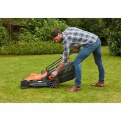 BLACK + DECKER - Tondeuse a gazon filaire black+decker bemw471bh-qs 1600w 38 cm - 6 hauteurs réglables