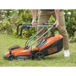BLACK + DECKER - Tondeuse a gazon sur batterie 18v 33cm de coupe black+decker bcmw3318n-xj - livré sans batterie ni chargeur