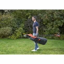 BLACK+DECKER - Tondeuse a gazon black+decker filaire 1400w poignée bike bemw461bh-qs 34 cm - 6 hauteurs réglables - idéale pour 300 a 400m²