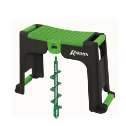 BM TOOLS - Agenouilloir - tabouret avec rangement, fôret tarière diamètre 80cm pour perceuse, jardinage planter des fleurs, plantes