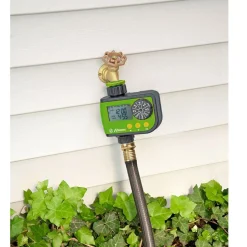 BMI - Programmateur automatique d'arrosage, bmi numérique, gris/vert, 100 x 80 x 90 cm, équipé d'un filtre métal