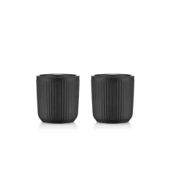 Bodum 2 tasses à café double paroi 10cl noir - 12059-259