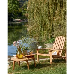 BRIGHTON - Fauteuil d'extérieur Relax ligne MAYA en bois d'acacia 95x75x83 cm