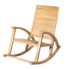 BRIGHTON - Fauteuil d'extérieur à bascule MAYA en bois d'acacia - 115x66x97 cm