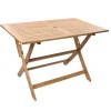 BRIGHTON - Table de jardin Falcon MAYA en acacia - 110x70x72 cm