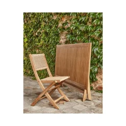 BRIGHTON - Table de jardin Falcon MAYA en acacia - 110x70x72 cm