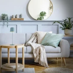 BRILLIANT - Lampe a poser led kaami - nordique bleu - métal/plastique - 2w - ip44