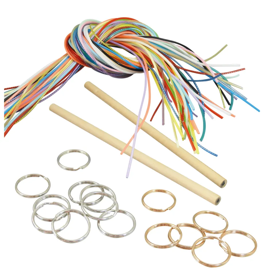 BUKI - Set de 12 modèles de Scoubidous à tisser