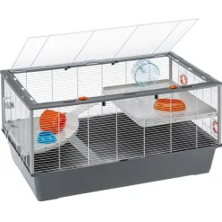 Cage à hamsters ferplast criceti 100 spacieuse accessoirisée robuste plusieurs niveaux