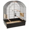 Cage à oiseaux perruches et calopsites greta avec dessus qui s'ouvre, accessoires inclus