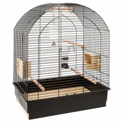 Cage à oiseaux perruches et calopsites greta avec dessus qui s'ouvre, accessoires inclus