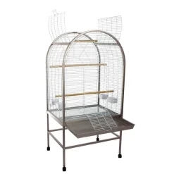 Cage 7ème ciel pour oiseaux : Chocolat L78xl60xh157 cm