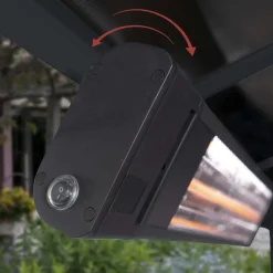 CANOPIA BY PALRAM - Chauffage extérieur en aluminium et fibre de carbone 1800 w