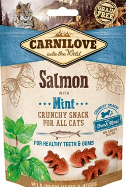 CARNILOVE - Carnilove - friandises sans céréales crunchy saumon & menthe pour chat 50g