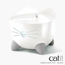CAT IT - Fontaine a eau automatique pour chat - 2,5 l - blanc