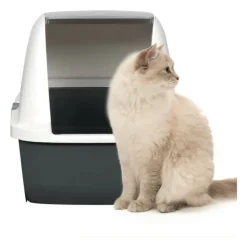 CAT IT - Maison de toilette bac a litiere pour chat - catit - airsift regular - systeme de filtration intégré - l. 57 x l. 39 x h. 46,5
