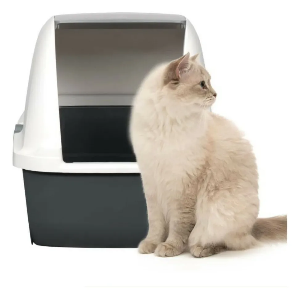 CAT IT - Maison de toilette bac a litiere pour chat - catit - airsift regular - systeme de filtration intégré - l. 57 x l. 39 x h. 46,5