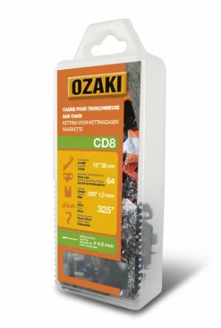 CENTRALE BRICO - Chaîne de tronçonneuse ozaki semi carrée: .325" .058 (1,5mm) 64 entraîneurs