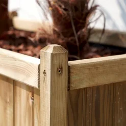 CERLAND - Bac à fleurs en bois vendome 220 l -120 x 60 x h50 cm