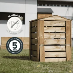 CERLAND - Composteur avec trappes - cabane