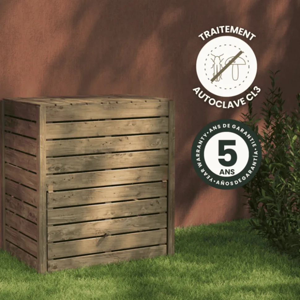 CERLAND - Grand composteur bois 500l converto