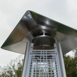 Chauffe terrasse hexagonal inox astra