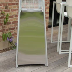 Chauffe terrasse hexagonal inox astra