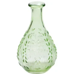 CHEHOMA - Vase liseron vert verre15x9x9cm