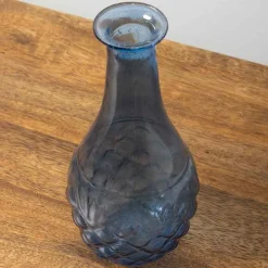 CHEHOMA - Vase ocean bleu verre 18x8x8cm