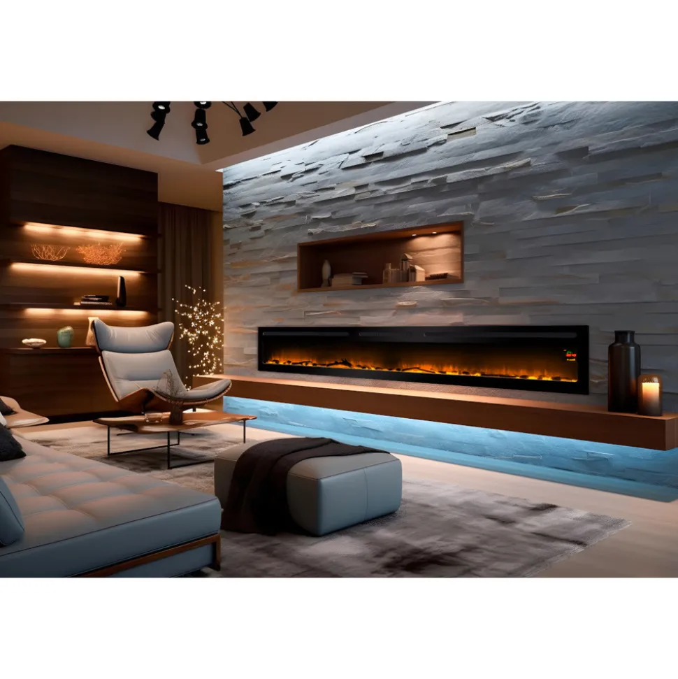 Chemin'arte cheminée électrique 2000w avec télécommande - 243