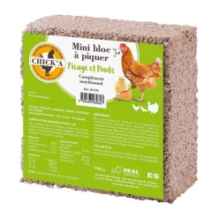 CHICK'A - Mini-bloc à piquer pour volailles, pigeons