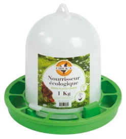 CHICK'A - Nourrisseur à trémie ligne verte 1 kg