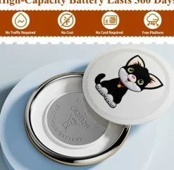 Collier gps bluetooth étanche, intelligent et anti - perte à longue distance pour chats et chiens