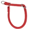 Collier semi-étranglé pour chiens vogue cs10/40, cuir véritable, ajustable, rouge