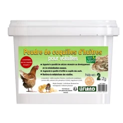 COMPAGNIE DES PET FOOD - Poudre de coquilles d'huitres pour volaille 2kg