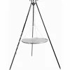 COOK - Barbecue grille de cuisson suspendu en inox 80 cm sur trépied 180 cm