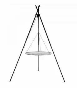 COOK - Barbecue grille de cuisson suspendu « tipi » sur trépied 210 cm 鈥