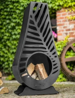 COOK - Cheminée d鈥檈xtérieur en acier lima 50x33x108 cm