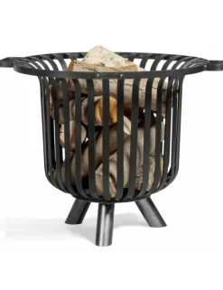 COOK KING - Chauffe terrasse, braséro en acier noir verona 60 cm-sans-60 --