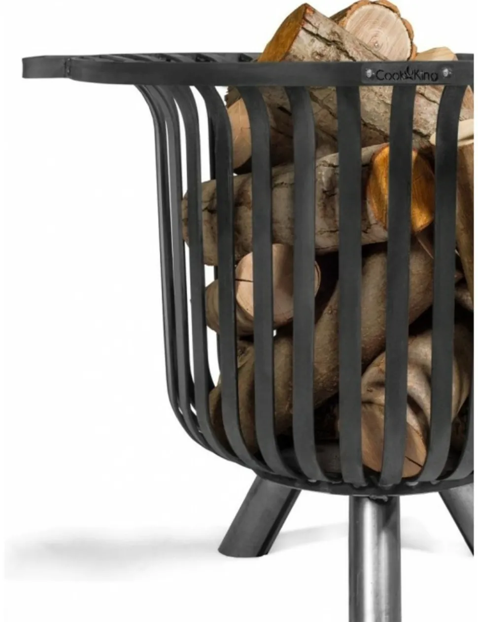 COOK KING - Chauffe terrasse, braséro en acier noir verona 60 cm-sans-60 --