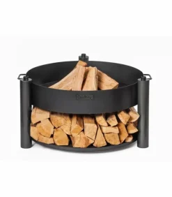 COOKKING - Braséro extérieur montana x, avec grille de cuisson 60cm, acier naturel, cookking, 111800