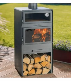 COOKKING - Cheminée d'extérieur vento avec vitre trempée,cookking, 111565