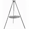 COOKKING - Trépied avec grille à rôtir suspendue, acier, pliable, cookking, 22008