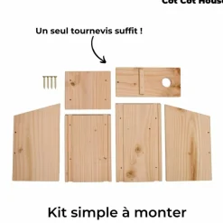 COT COT HOUSE - Nichoir à oiseaux en kit pour rouge-queue