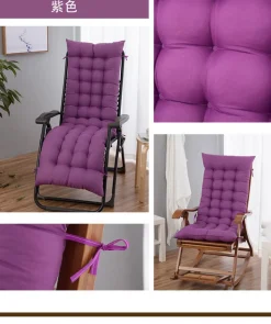 Coussin de chaise inclinable confortable, violet, 48*165cm
