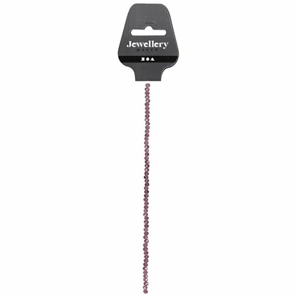 CREOTIME - 45 perles à facettes rondes ø 4 mm - violet