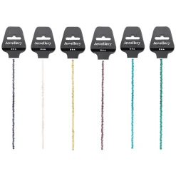 CREOTIME - 270 perles en plastique rondes à facettes ø 4 mm - multicolores