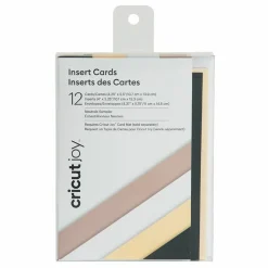 CRICUT - 12 cartes et enveloppes taupe, blanc et crème cricut 13,9 x 10,7 cm