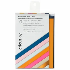 CRICUT - 10 cartes et enveloppes et feuilles de foil multicolores cricut 15,9 x 11,43 cm - cricut joy